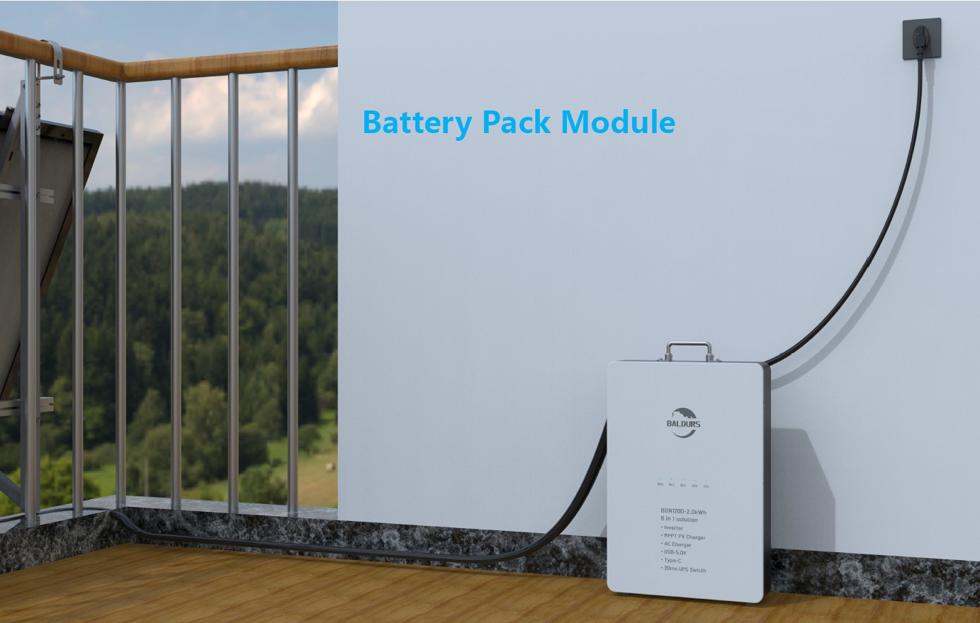 阳台储能 BDN600-1.0kWh/BDN1200-2.0kWh